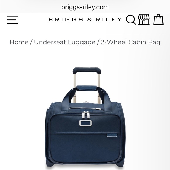 BRIGGS & RILEY BASELINE 13" ROLLING CABIN BAG - NAVY - Picture 8 of 9